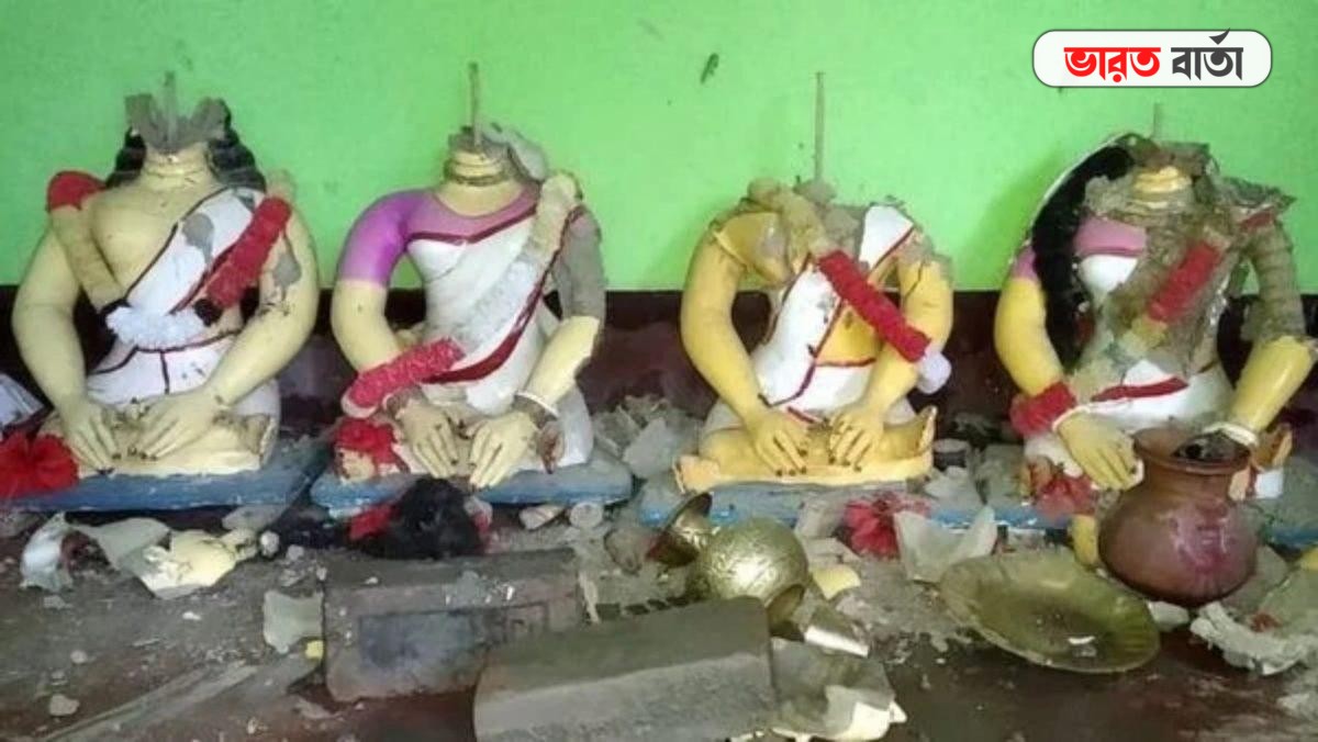 বাংলাদেশের খুলনা জেলায় হিন্দু মন্দিরে ভাঙচুর, হিন্দুদের বাড়িতে লুটপাট, চাঞ্চল্য এলাকায়