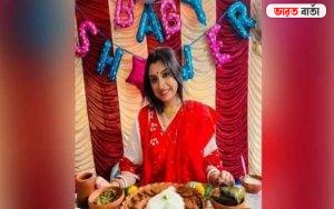 Tanushree Bhattacharya: ভরা মাসে সাধ খেলেন ‘রানী রাসমনি’র মা ভবতারিণী, হাজির ছিলেন সহকর্মীরা