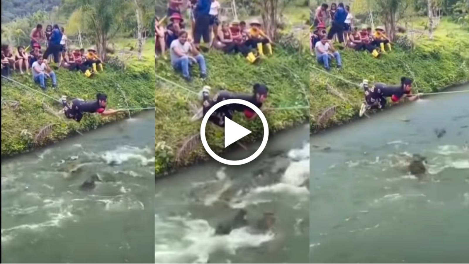 Viral: দড়ি বেয়ে বেয়ে কুমির ভর্তি নদী পার করলেন এক যুবতী, ভয়ঙ্কর ভিডিও নেটদুনিয়ায় ভাইরাল