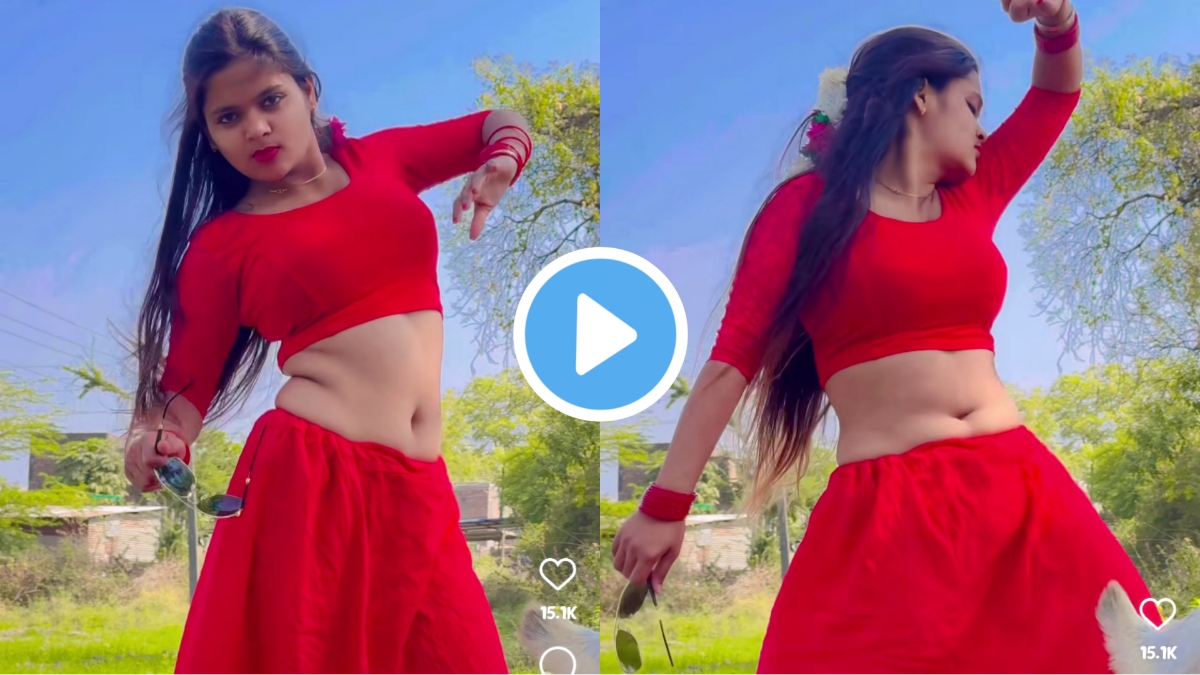Dance Video: লাল পোশাকে 'শারারা' গানের তালে নাচলেন সুন্দরী যুবতী, ভিডিও ভাইরাল