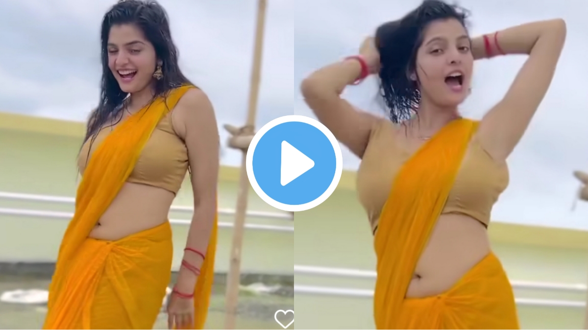VIDEO: বৃষ্টির মধ্যে হলুদ শাড়িতে সিমরানের দুরন্ত নাচ, ভিডিও ভাইরাল হয়ে গেল