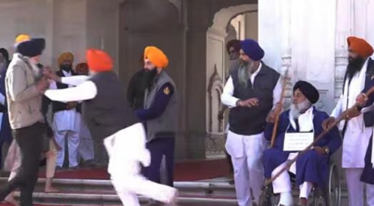 Former Terrorist Attempts to Shoot Sukhbir Badal at Golden Temple, Subdued by Public